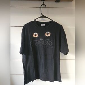 Vintage black cat T-shirt